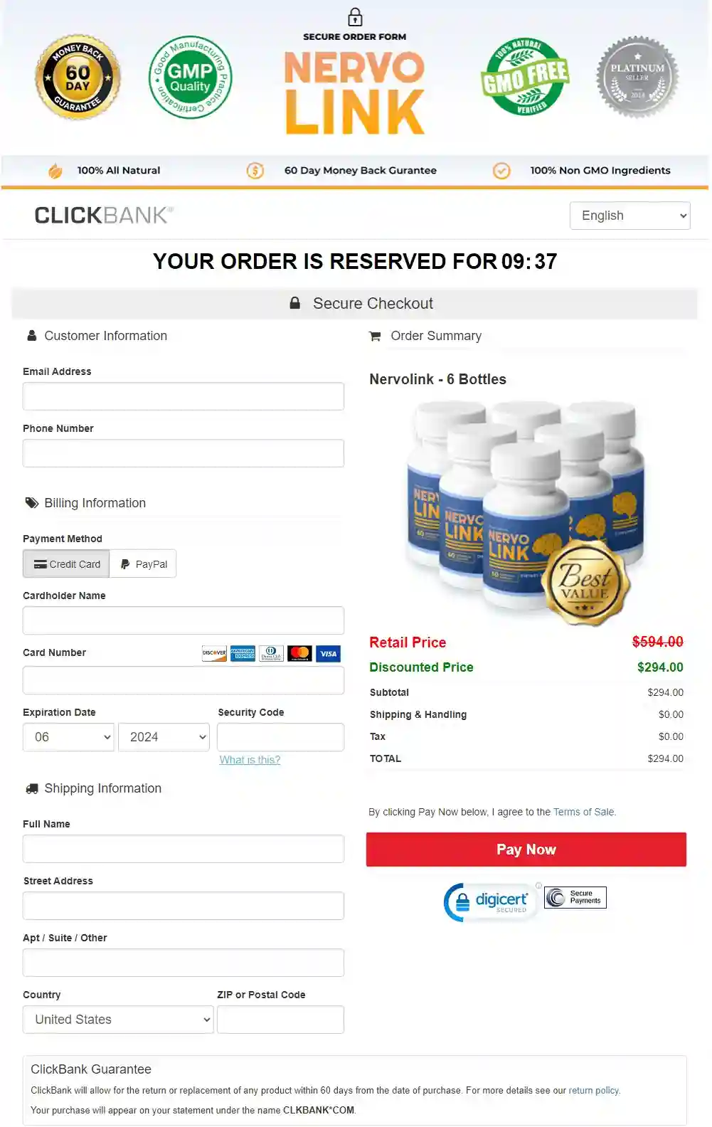 nervolink buy page